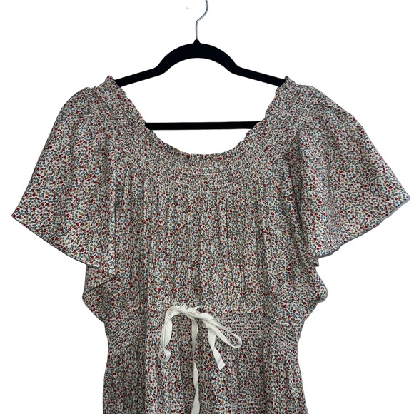 NEW NWT THE GREAT. The Creek Midi Dress Cream Mini Wildflower - Picture 11 of 16